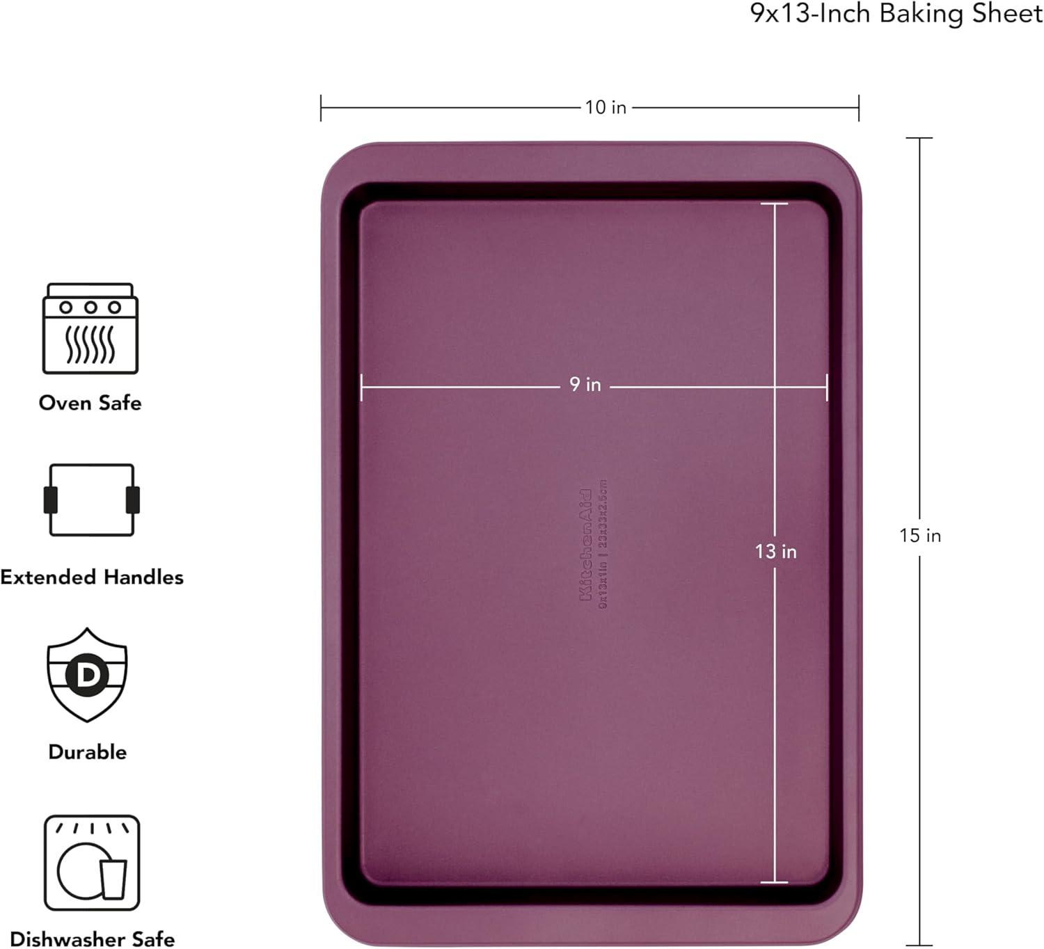 imageKitchenAid 10x15in Nonstick Aluminized Steel Baking Sheet Blue VelvetBeetroot