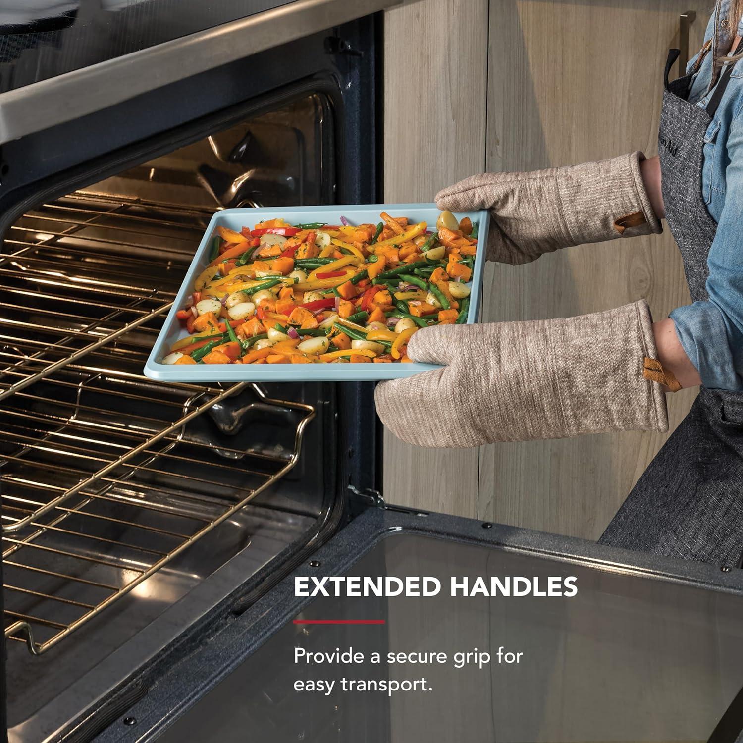 imageKitchenAid 10x15in Nonstick Aluminized Steel Baking Sheet Blue VelvetMineral Water