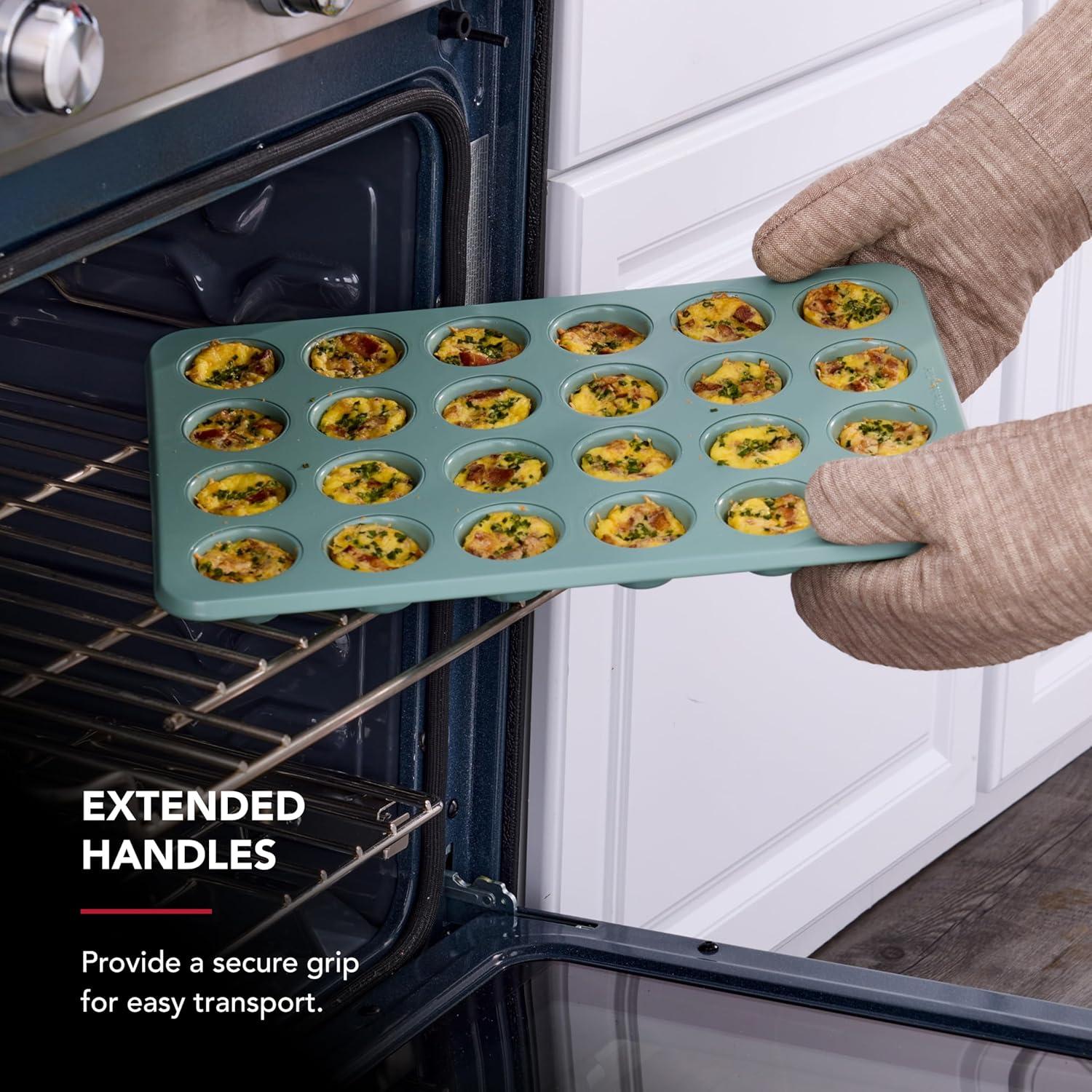 imageKitchenAid 12Cup Nonstick Aluminized Steel Muffin Pan Ink BlueCardamom