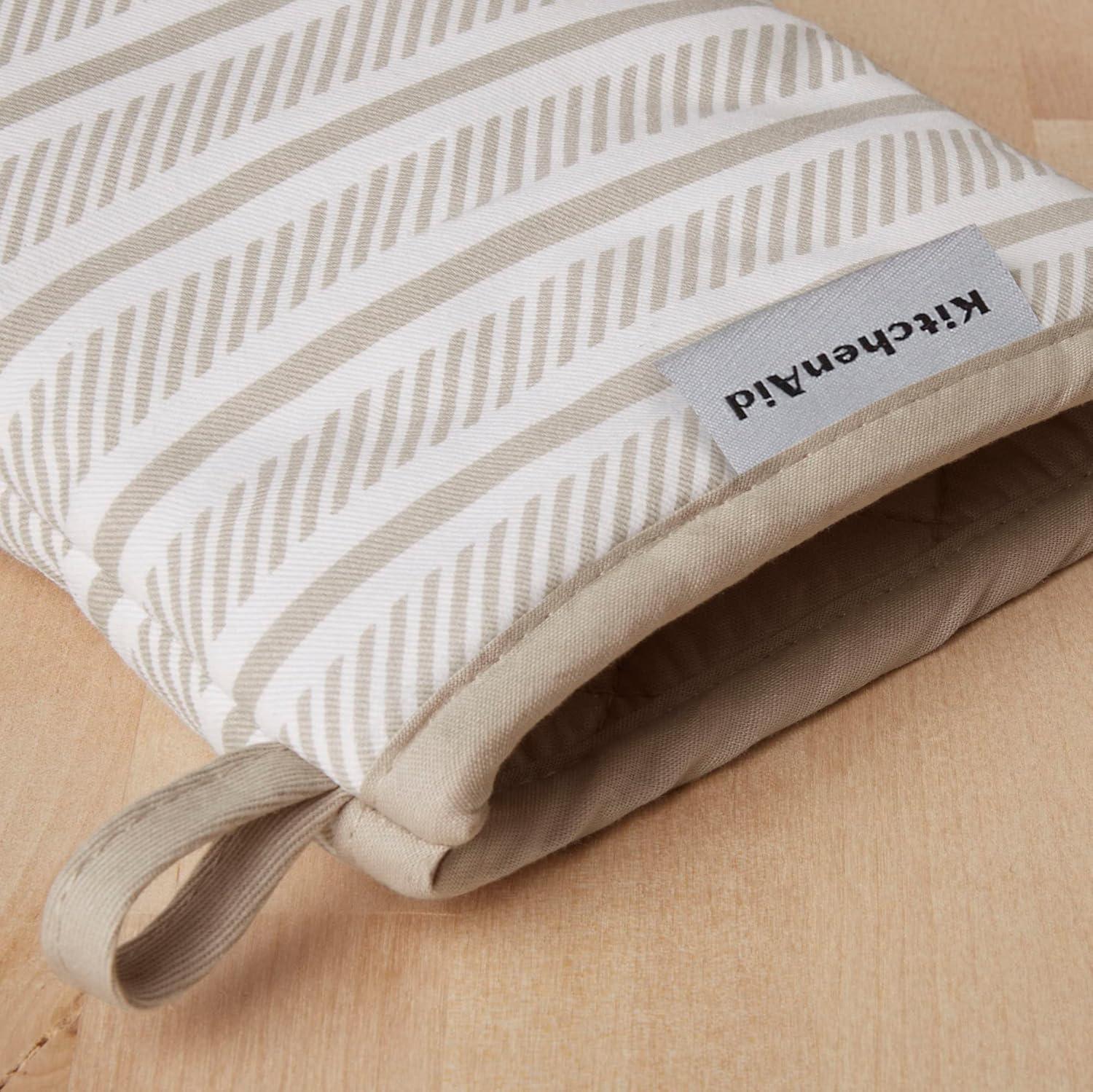 imageKitchenAid Albany Mini Oven Mitt 2Pack Set Ink Blue 55quotx8quotMilkshake