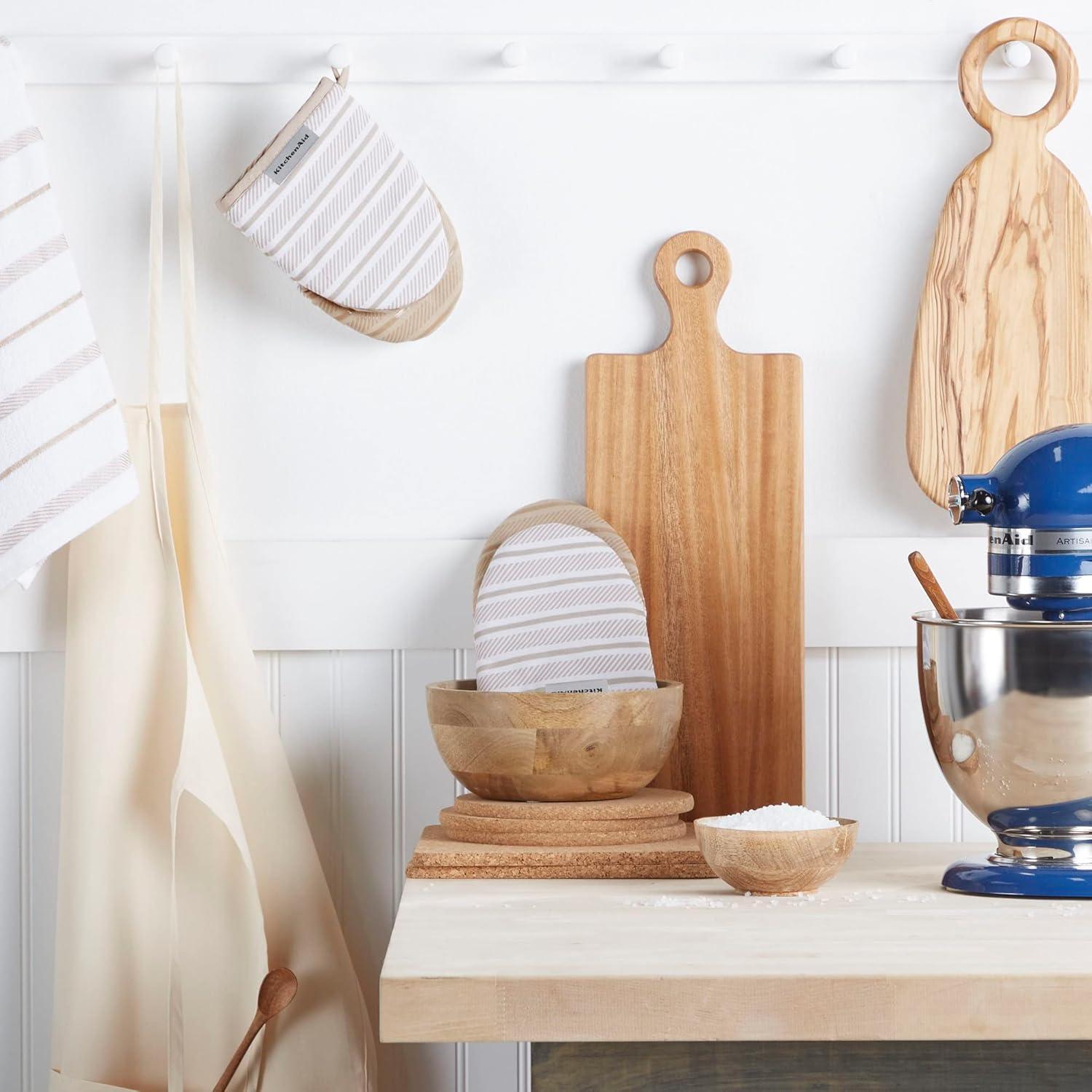 imageKitchenAid Albany Mini Oven Mitt 2Pack Set Ink Blue 55quotx8quotMilkshake