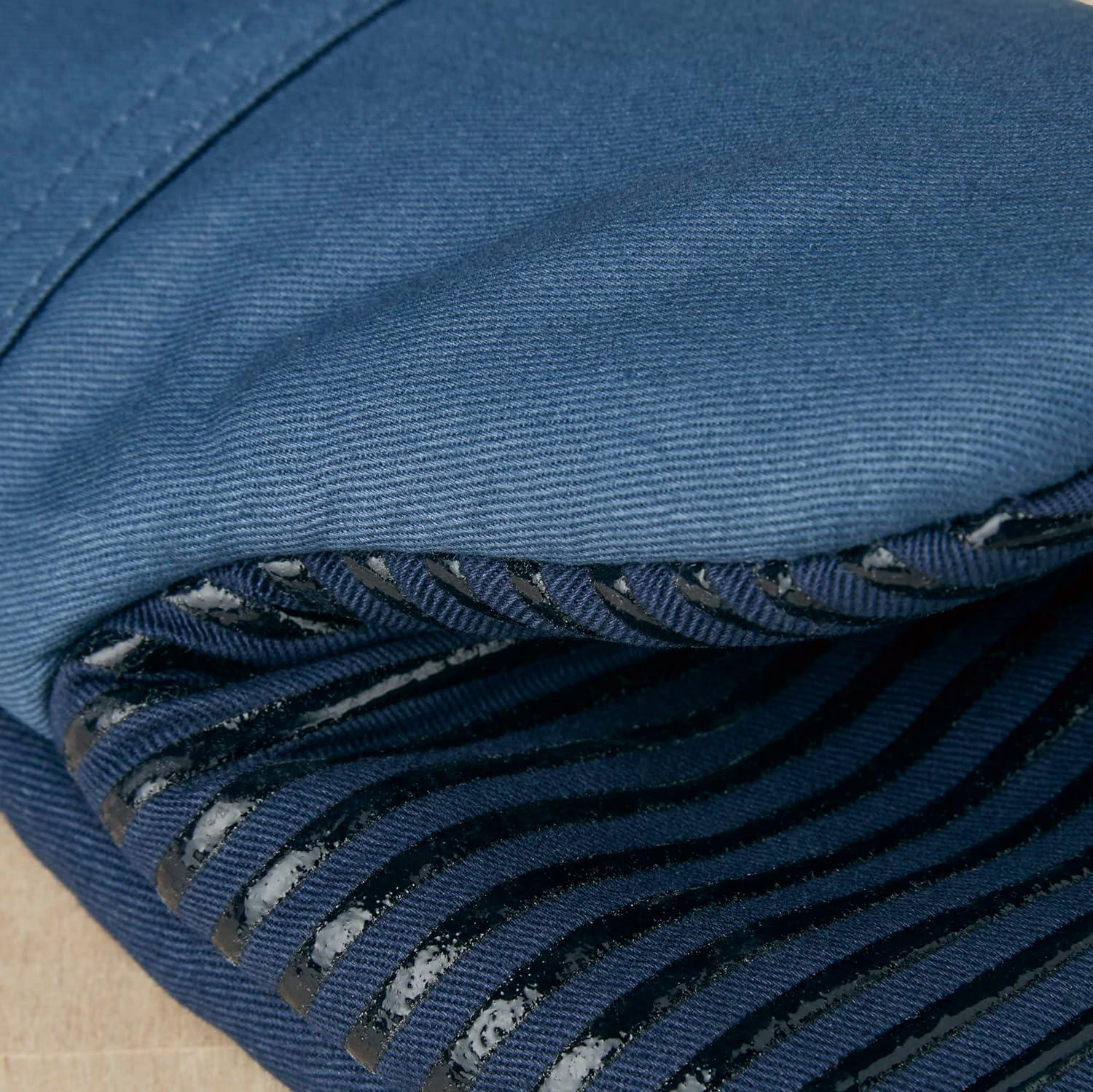 imageKitchenAid Beacon TwoTone NonSlip Oven Mitt Set Aqua Sky 575quotx13quot 2 PieceNavyInk Blue