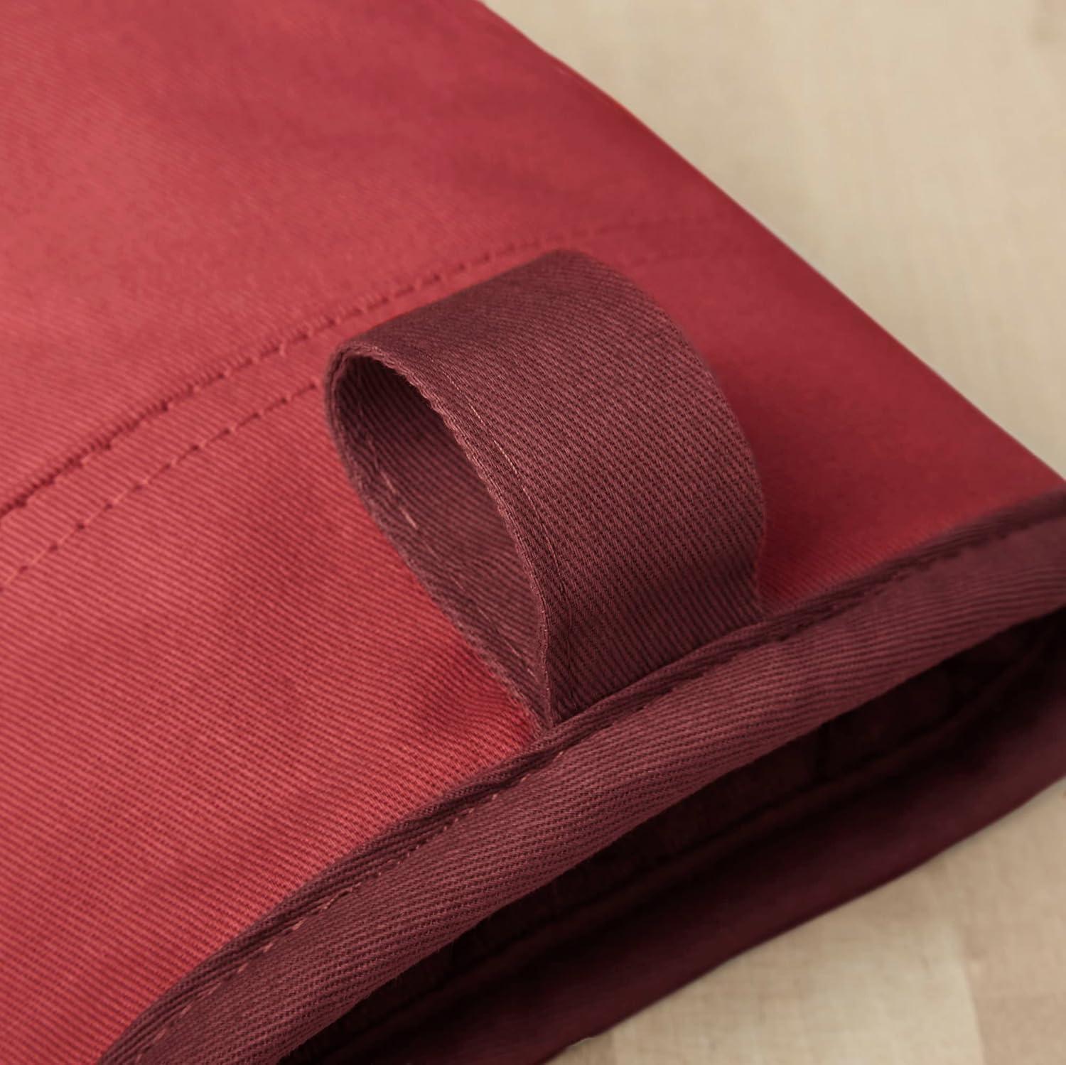 imageKitchenAid Beacon TwoTone NonSlip Oven Mitt Set Aqua Sky 575quotx13quot 2 PieceSmoked Paprika