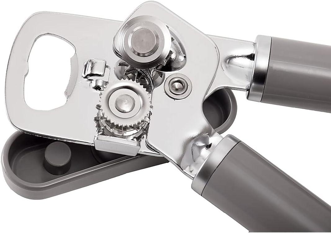 imageKitchenAid Classic Multifunction Can Opener and Bottle Opener Easy to Use Razor Sharp Stainless Steel Cutting Wheel Soft Ergonomic Handles Mineral WaterGray