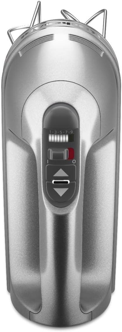 imageKitchenAid KHM926ER Empire Red 9Speed Hand MixerContour Silver