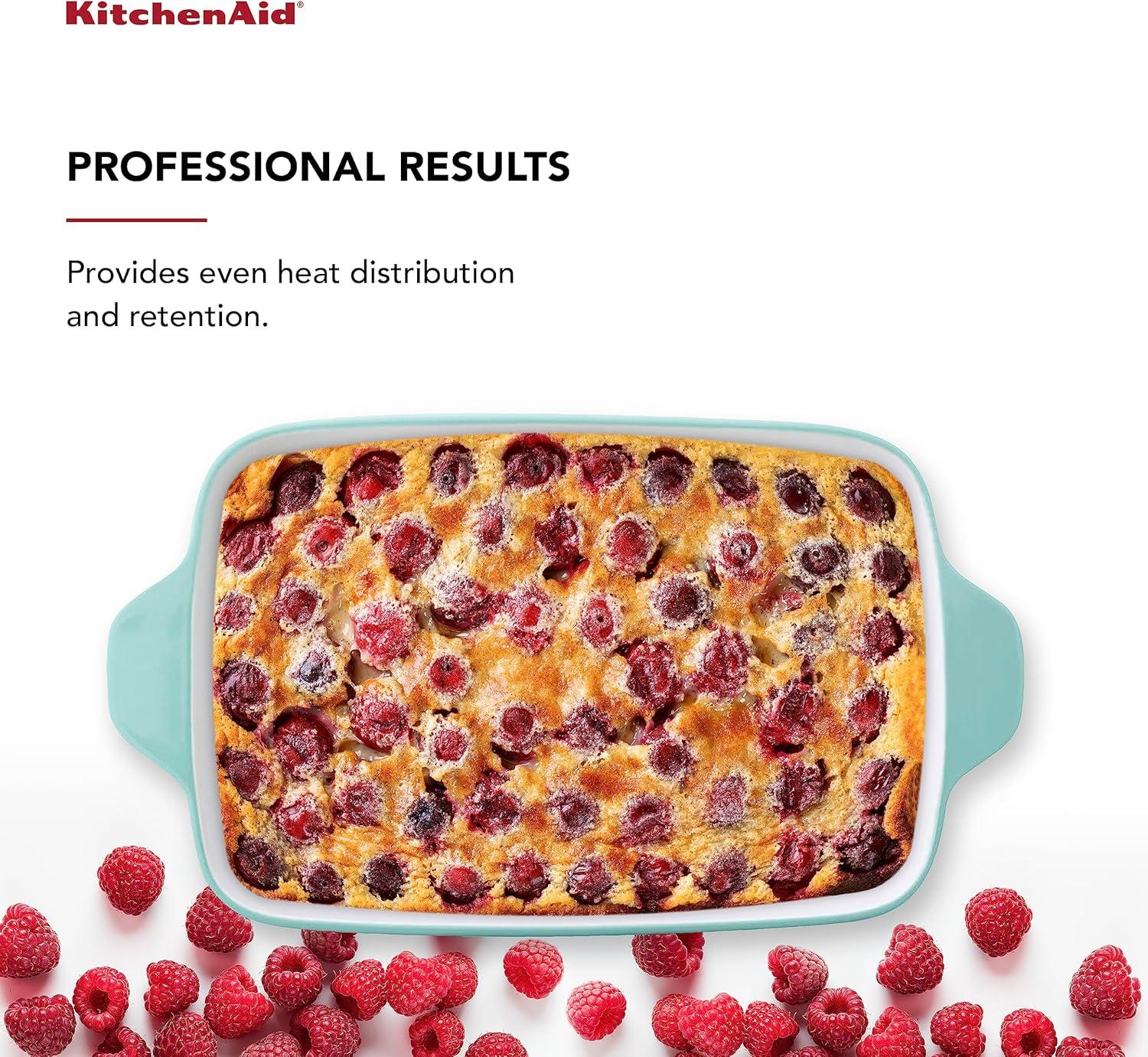 imageKitchenAid Loaf Pan Vitrified Stoneware 5in 9in 225in Blue VelvetAqua Sky