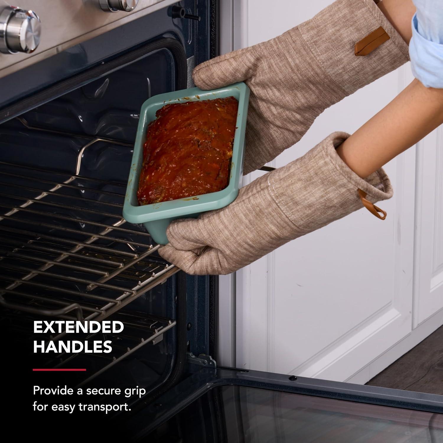 imageKitchenAid Nonstick Swiss Engineered Aluminized Steel Loaf Pan Dishwasher Safe 9 x 5 Inch Ink BlueCardamom