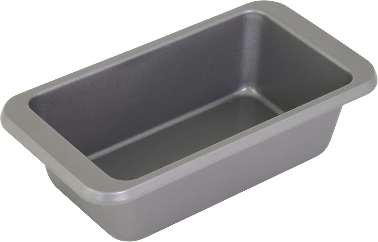 imageKitchenAid Nonstick Swiss Engineered Aluminized Steel Loaf Pan Dishwasher Safe 9 x 5 Inch Ink BlueContour Silver