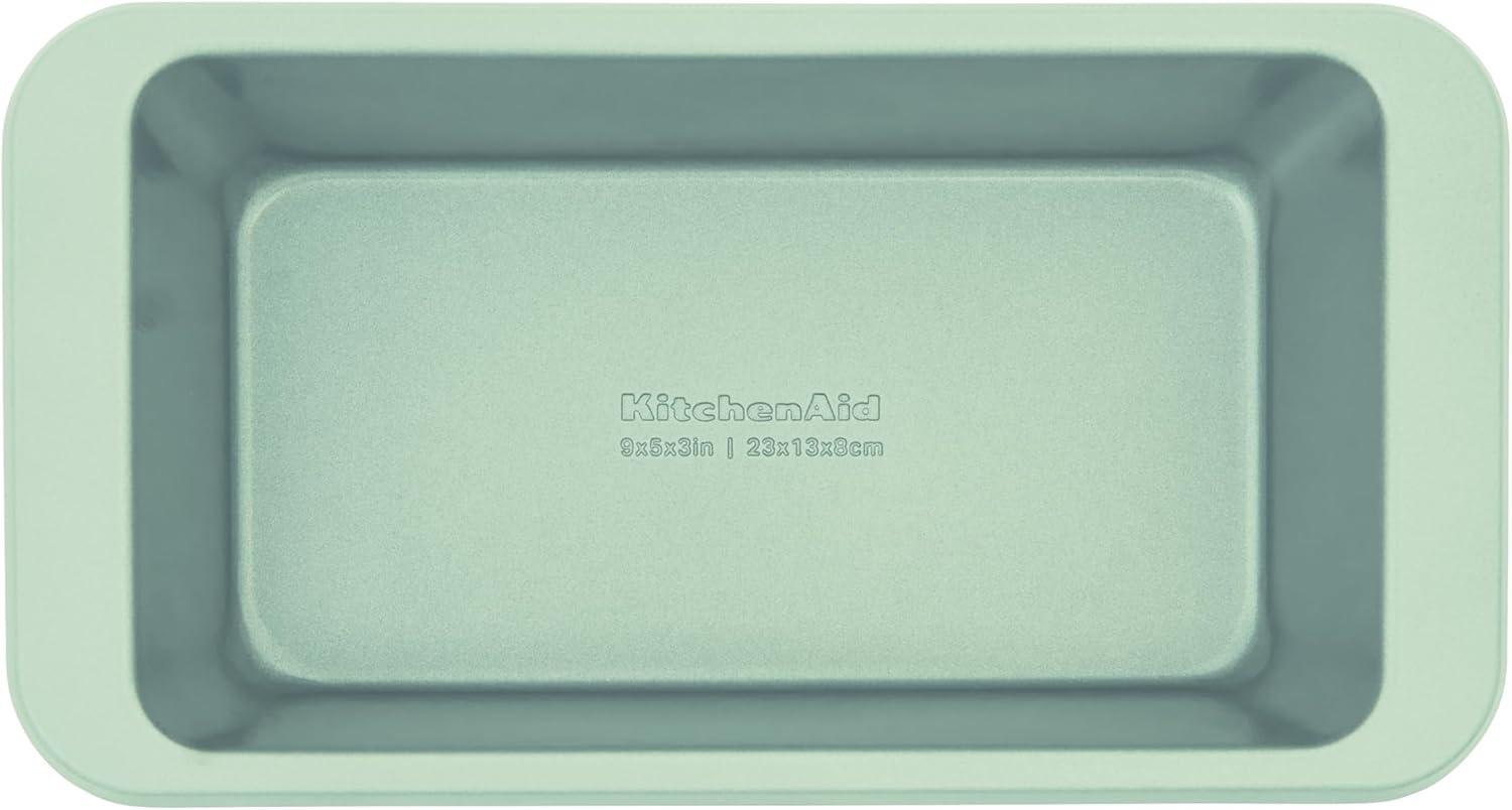 imageKitchenAid Nonstick Swiss Engineered Aluminized Steel Loaf Pan Dishwasher Safe 9 x 5 Inch Ink BluePistachio