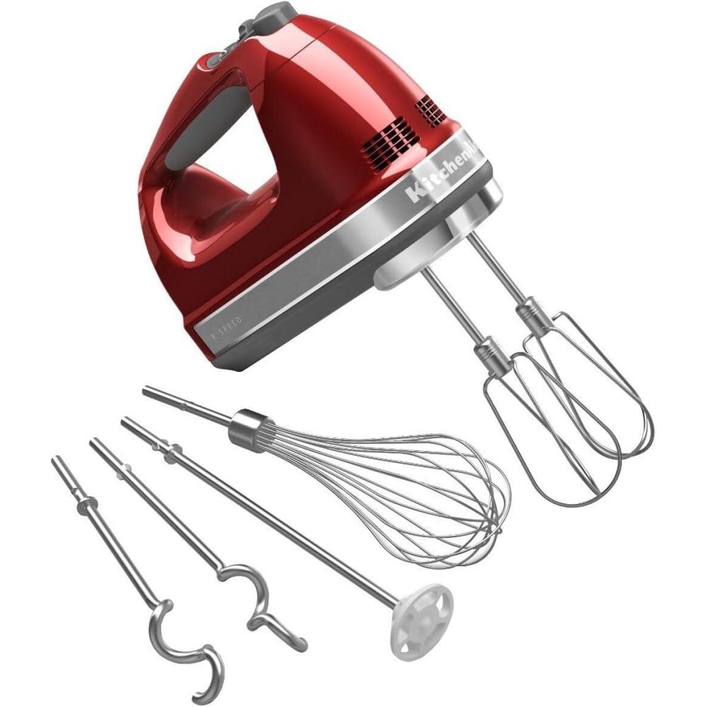 imageKitchenAid KHM926ER Empire Red 9Speed Hand MixerApple Red