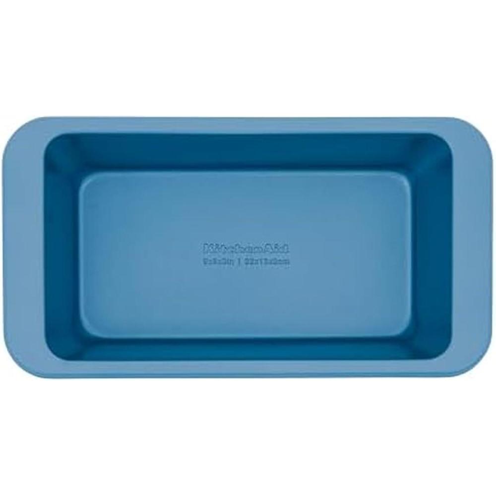 imageKitchenAid Nonstick Swiss Engineered Aluminized Steel Loaf Pan Dishwasher Safe 9 x 5 Inch Ink BlueBlue Velvet