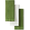 imageKitchenAid Gourmet Series Gridlines Kitchen Towels 3Pack Set 100 Cotton Absorbent Passion Red 18quotx28quotMatcha Green