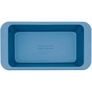 KitchenAid Nonstick Swiss Engineered Aluminized Steel Loaf Pan, Dishwasher Safe, 9 x 5 Inch, Ink Blue(Blue Velvet)