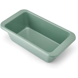 KitchenAid Nonstick Swiss Engineered Aluminized Steel Loaf Pan, Dishwasher Safe, 9 x 5 Inch, Ink Blue(Cardamom)