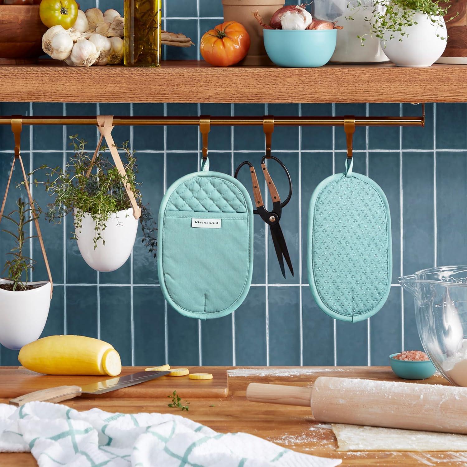 imageKITCHENAID Asteroid Pot Holder 2Pack Set Mineral Water 65quotx10quot