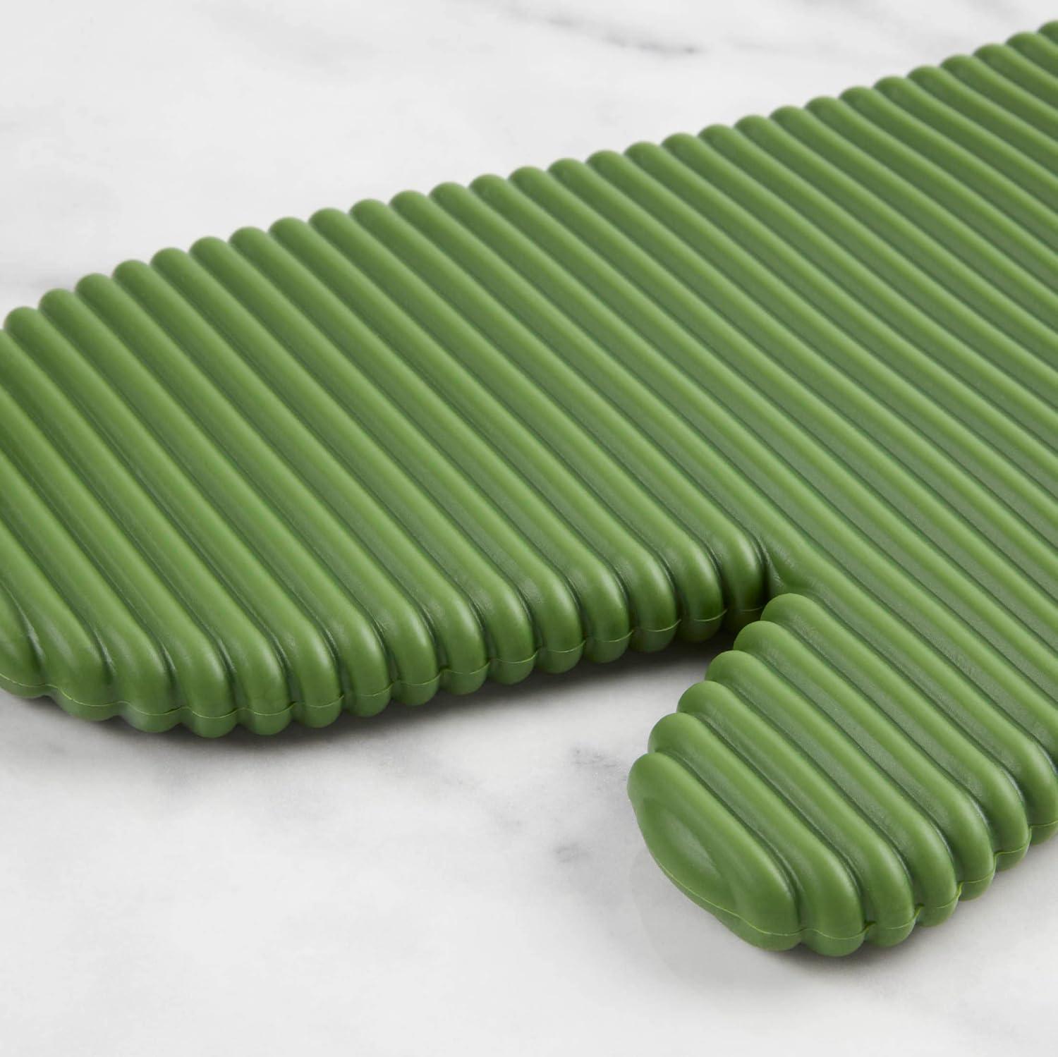 imageKITCHENAID Ribbed Soft Silicone Oven Mitt 2Pack Set 75quotx13quot Mineral Water AquaMatcha