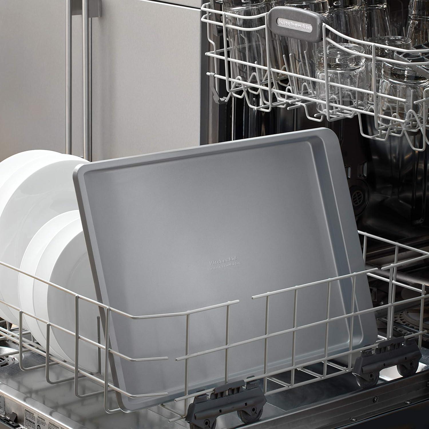 imageKitchenAid 13x18in Nonstick Aluminized Steel Cookie Slider Mineral WaterSilver