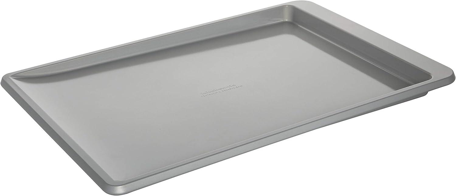 imageKitchenAid 13x18in Nonstick Aluminized Steel Cookie Slider Mineral WaterSilver