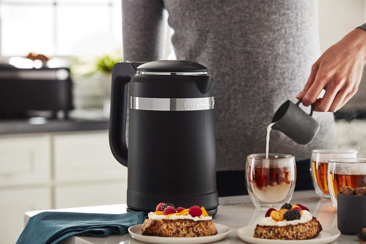 imageKitchenAid 15 Liter Electric Kettle with dualwall insulation KEK1565Black Matte