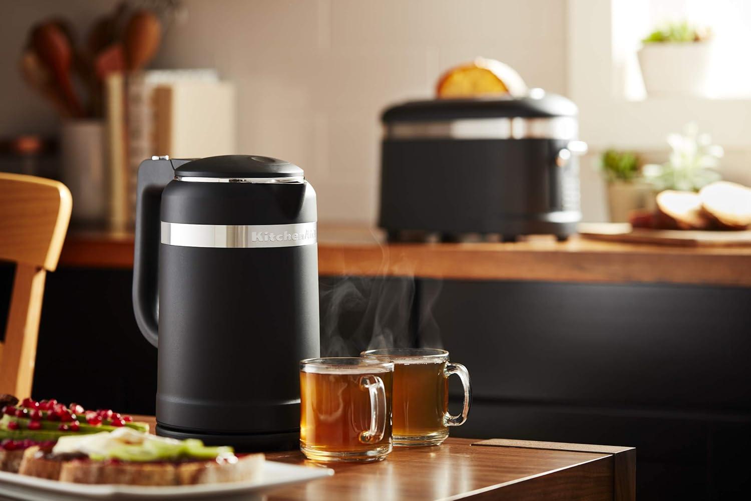 imageKitchenAid 15 Liter Electric Kettle with dualwall insulation KEK1565Black Matte