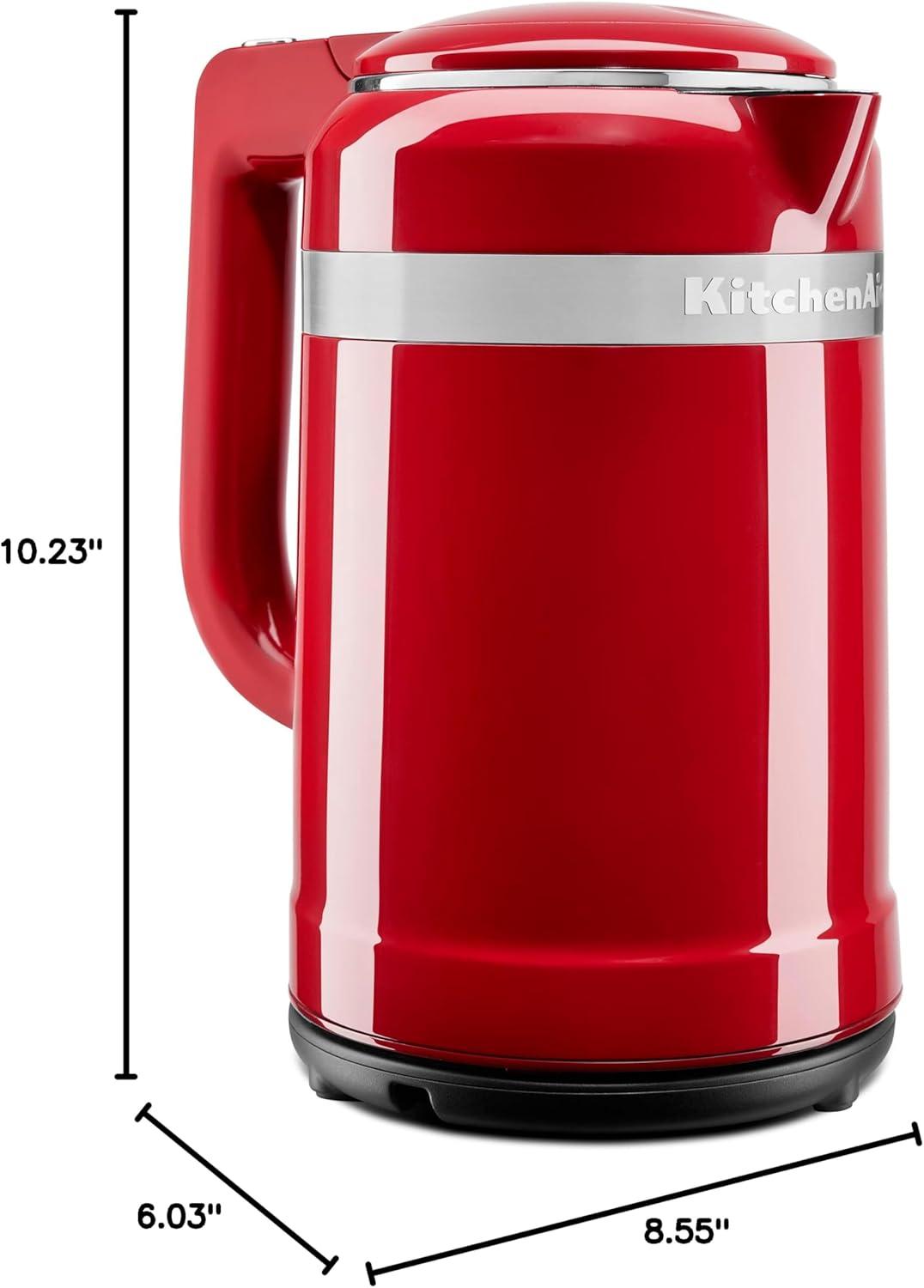 imageKitchenAid 15 Liter Electric Kettle with dualwall insulation KEK1565Empire Red