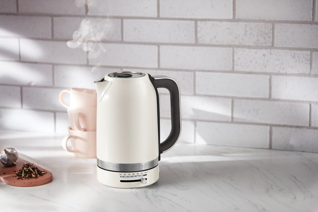imageKitchenAid 17L Electric Kettle wTemp Control KEK1701 JuniperPorcelain White