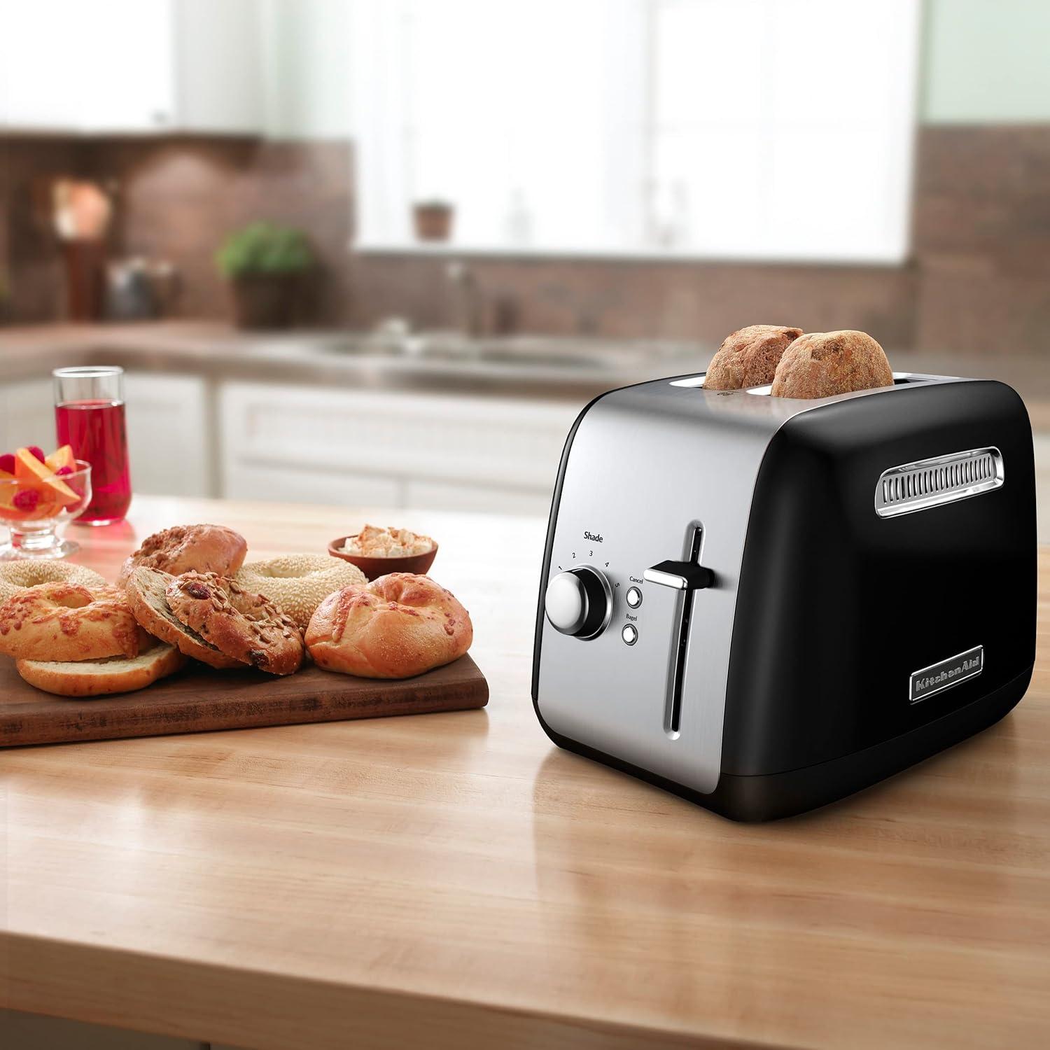 imageKitchenAid 2 Slice Manual Lift Toaster KMT2115OB Onyx BlackOnyx Black