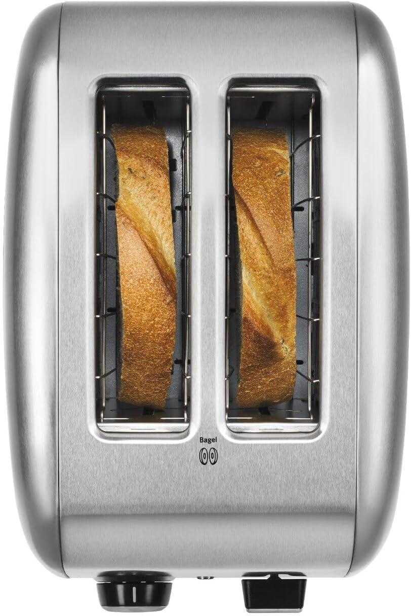 imageKitchenAid 2 Slice Manual Lift Toaster KMT2115OB Onyx BlackStainless Steel