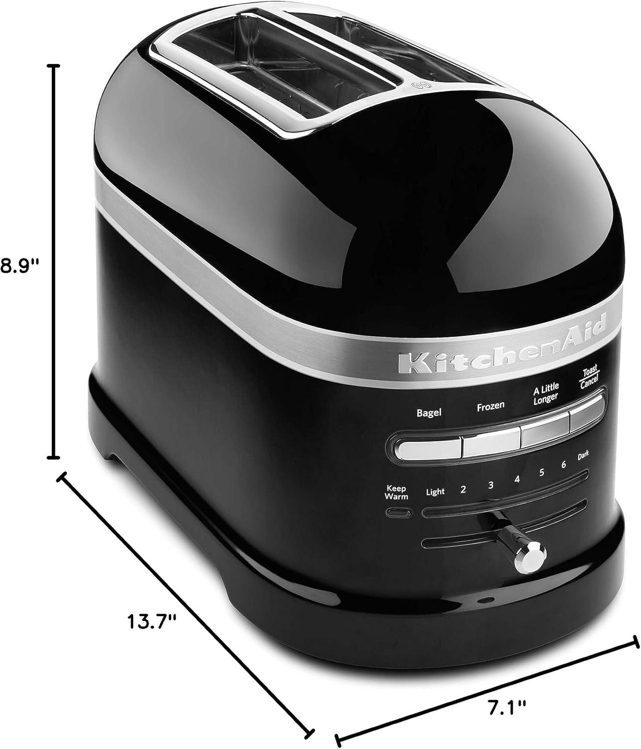 imageKitchenAid 2 Slice Pro Line Automatic Toaster with Extra Wide Slots KMT2203OB Onyx Black