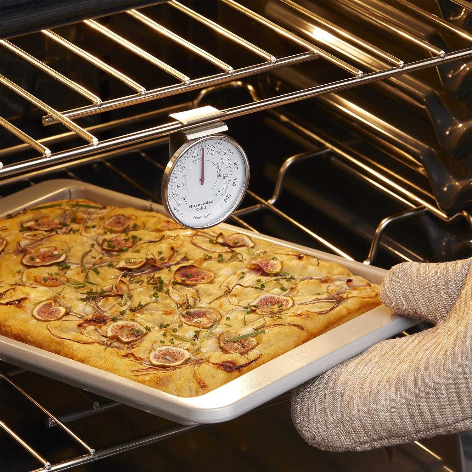 imageKitchenAid 3in Dial Oven Thermometer Temperature Range 100F to 600F