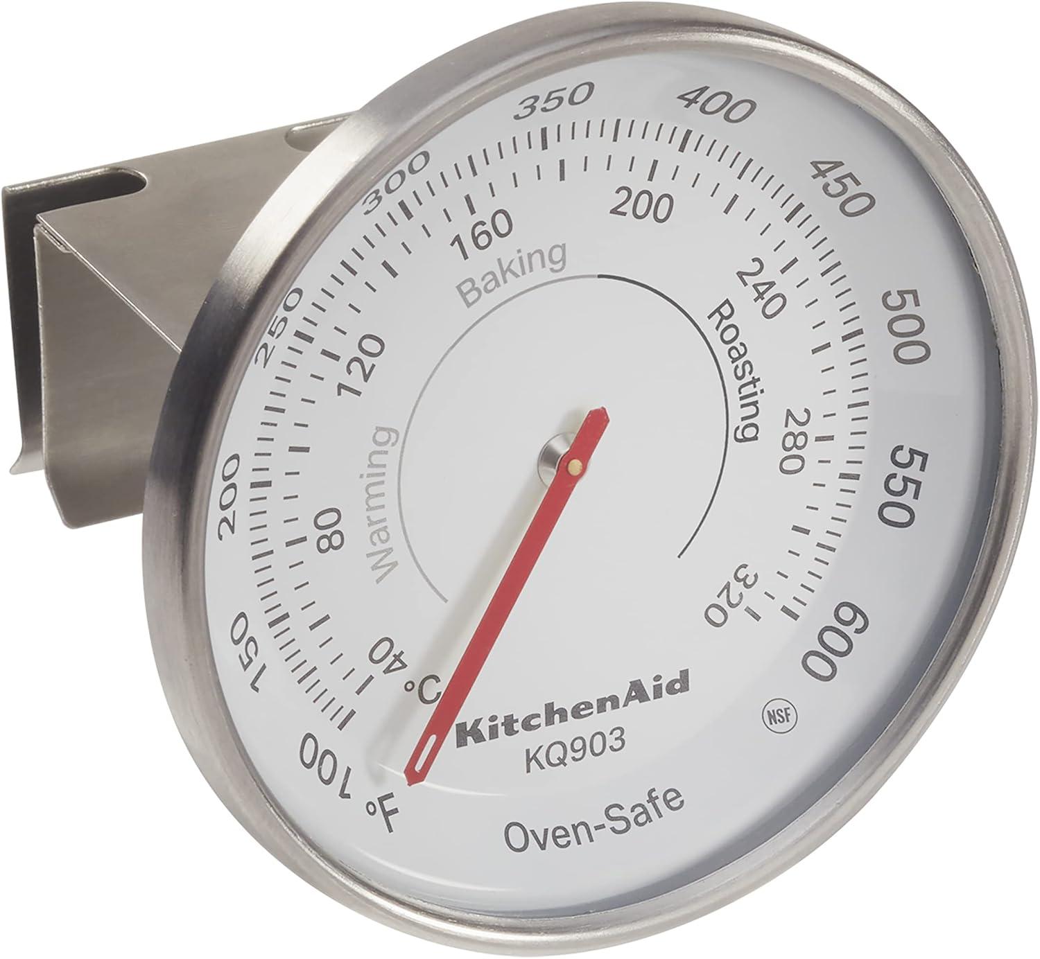 imageKitchenAid 3in Dial Oven Thermometer Temperature Range 100F to 600F