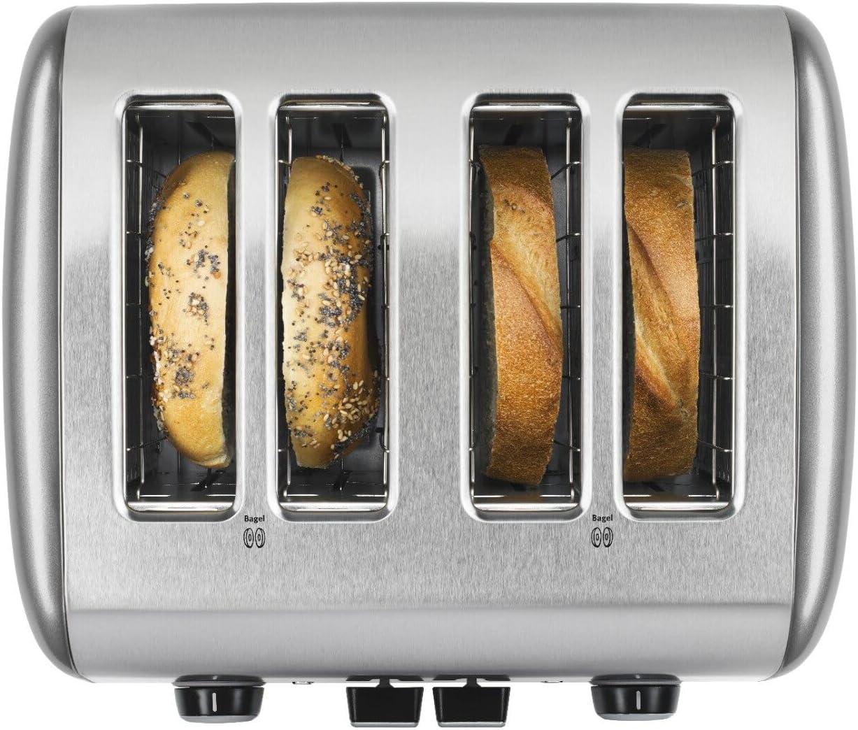 imageKitchenAid 4 Slice Manual Lift Toaster KMT4115CU Contour Silver