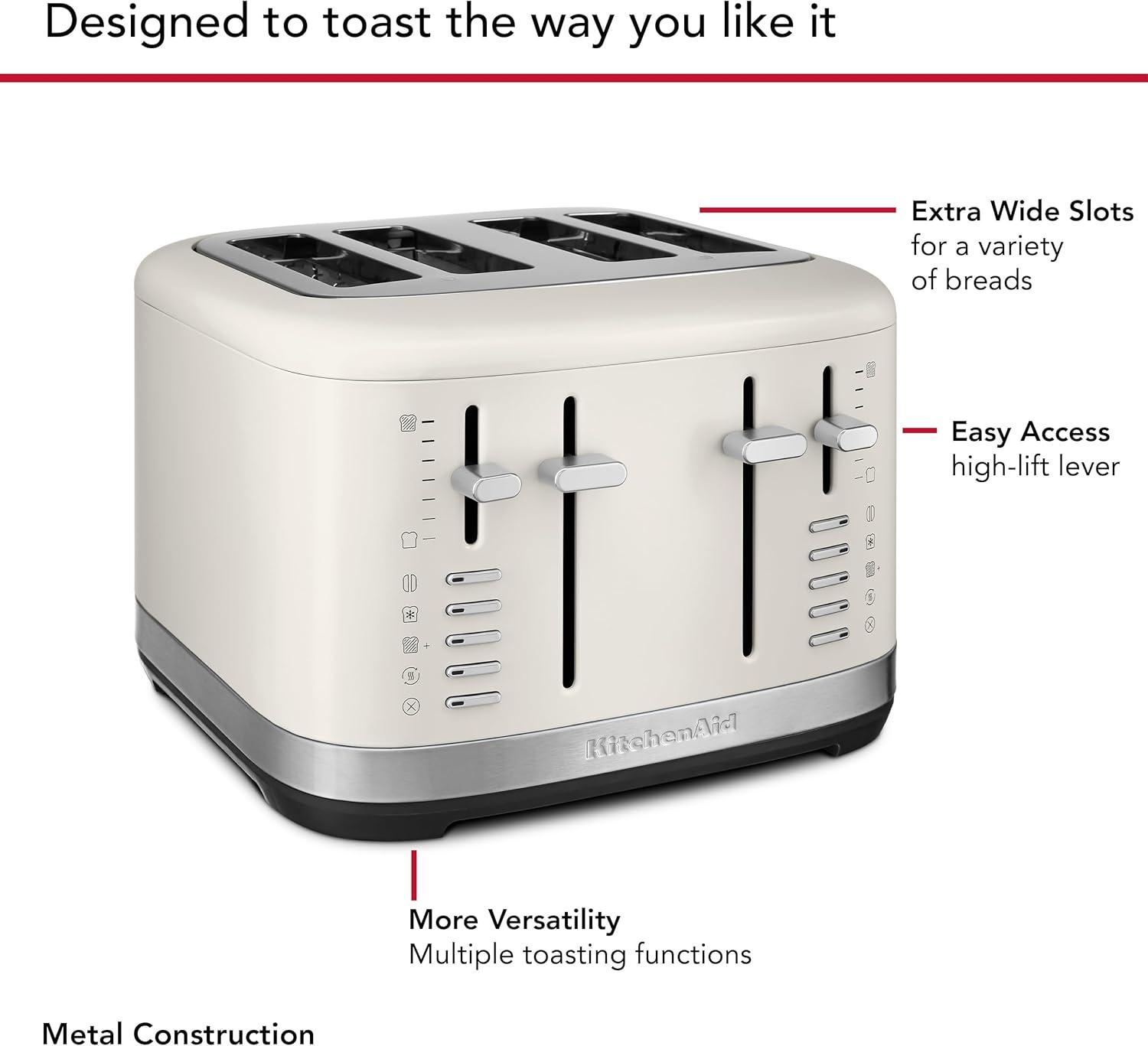 imageKitchenAid 4 Slice Toaster KMT4109PT PistachioPorcelain White