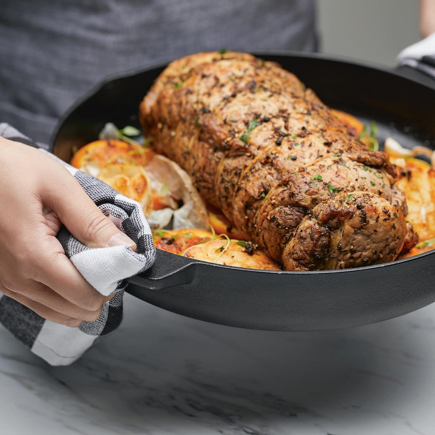 imageKitchenAid 48395 Seasoned Cast Iron Frying PanSkillet 12 Inch BlackCast Iron Black