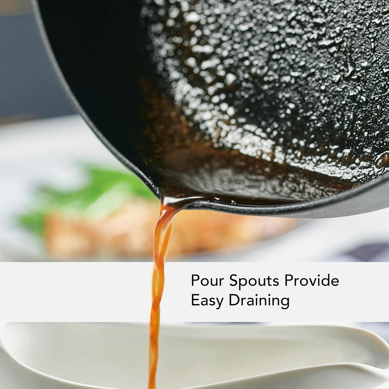 imageKitchenAid 48395 Seasoned Cast Iron Frying PanSkillet 12 Inch BlackCast Iron Black