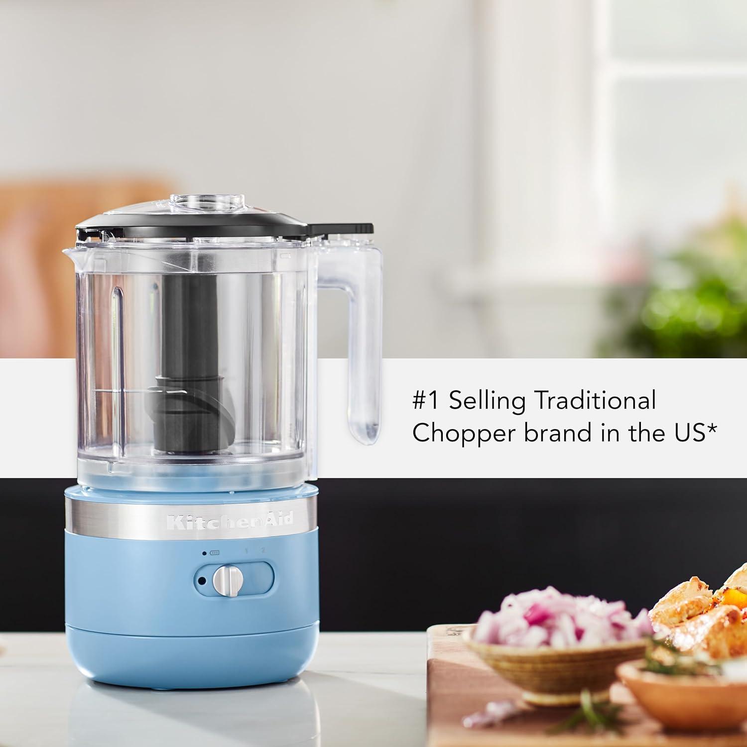 imageKitchenAid 5 Cup Food Chopper Cordless KFCB519VB Blue VelvetBlue Velvet