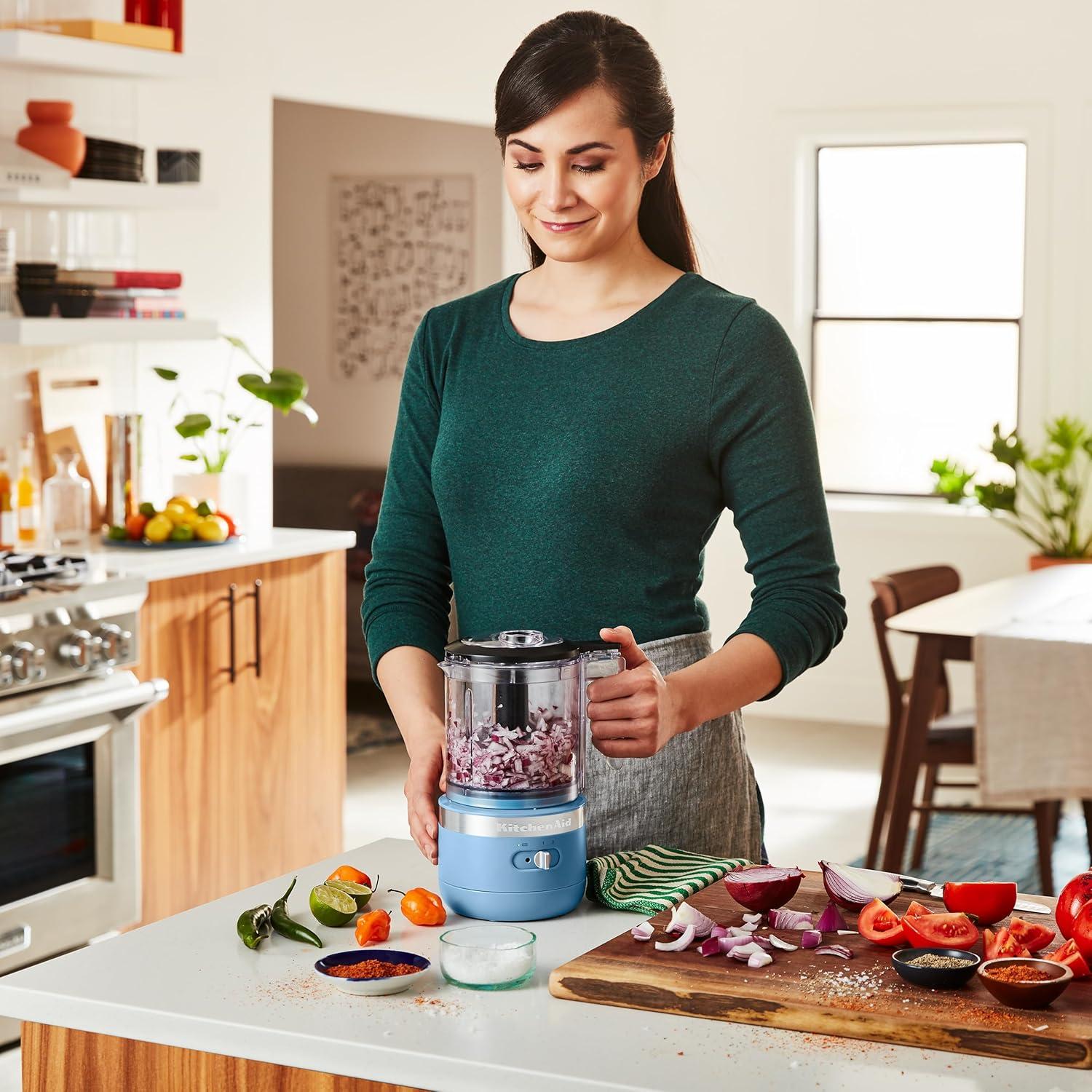 imageKitchenAid 5 Cup Food Chopper Cordless KFCB519VB Blue VelvetBlue Velvet