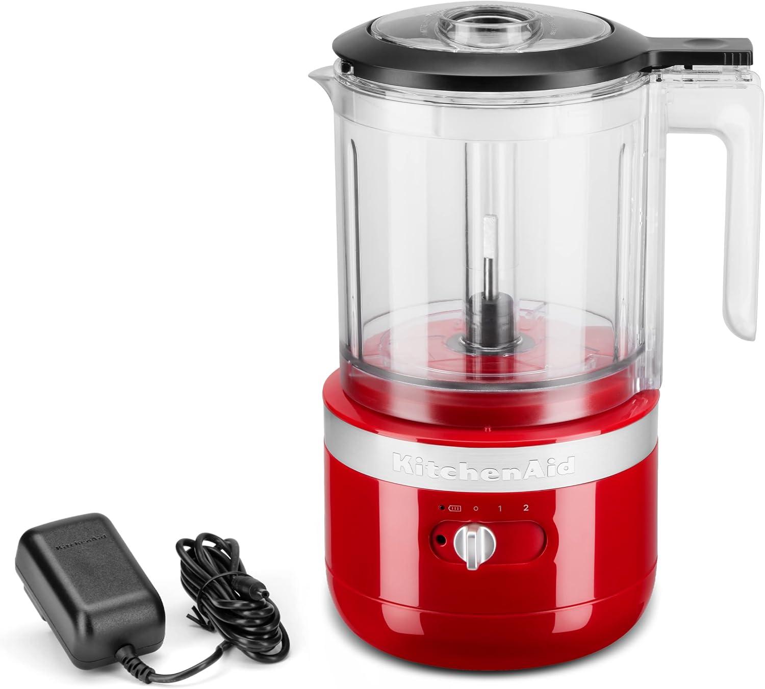 imageKitchenAid 5 Cup Food Chopper Cordless KFCB519VB Blue VelvetEmpire Red