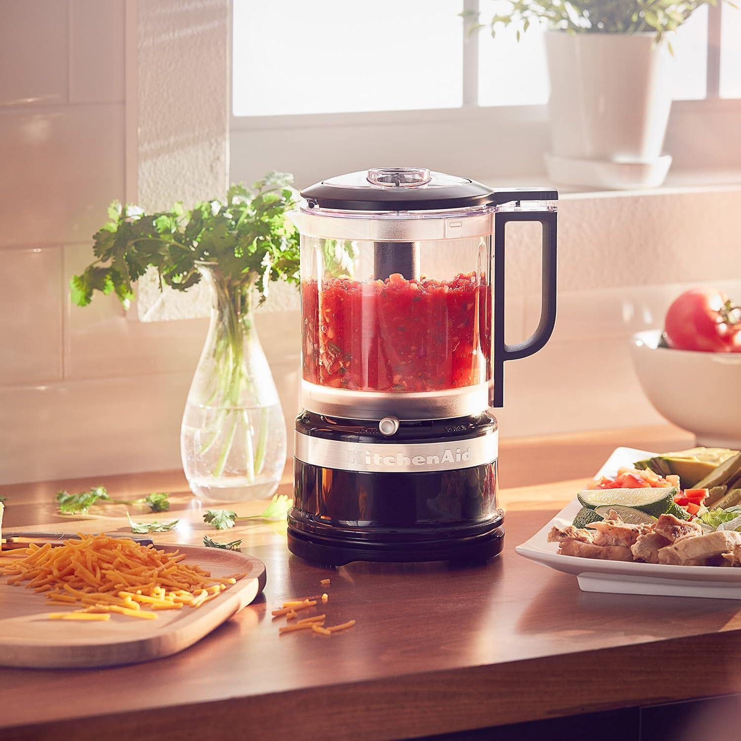 imageKitchenAid 5 Cup Food Chopper Cordless KFCB519VB Blue VelvetOnyx Black