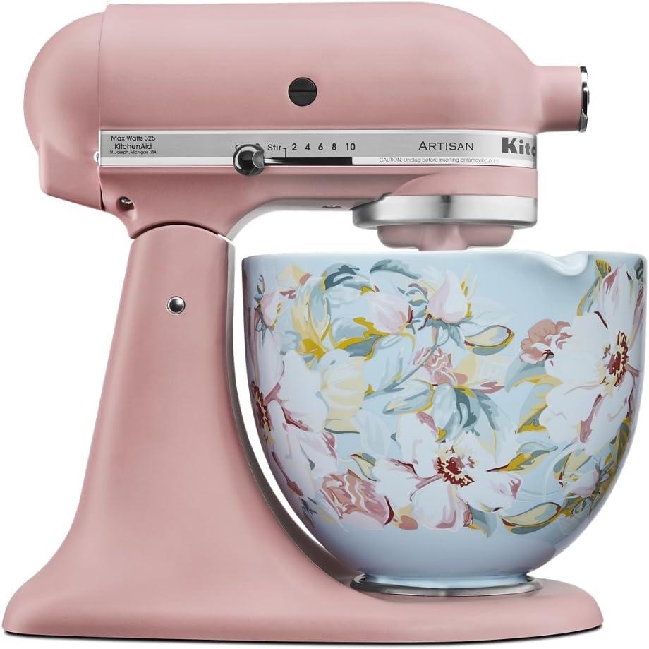 imageKitchenAid 5 Quart Ceramic Bowl for all 455 Quart TiltHead Stand Mixers KSM2CB5PWG White Gardenia