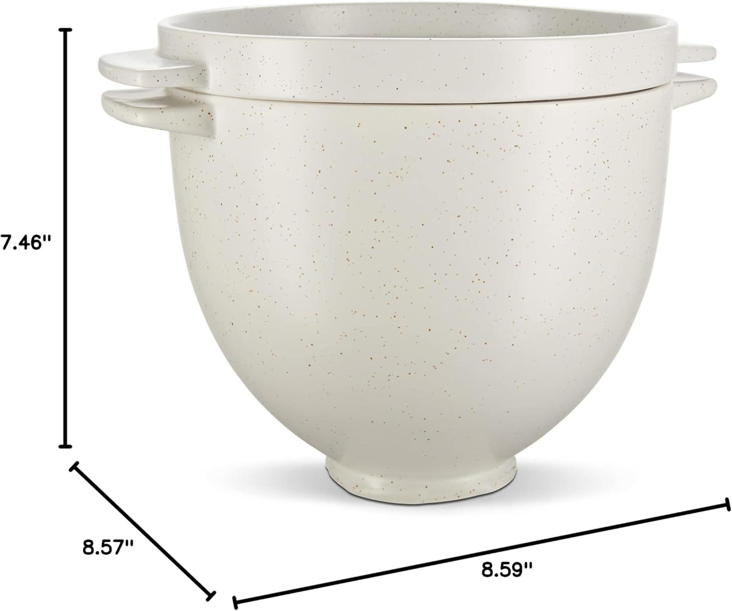 imageKitchenAid 5 Quart Ceramic Bread Bowl with Lid for all 455 Quart TiltHead Stand Mixers KSM2CB5BGS