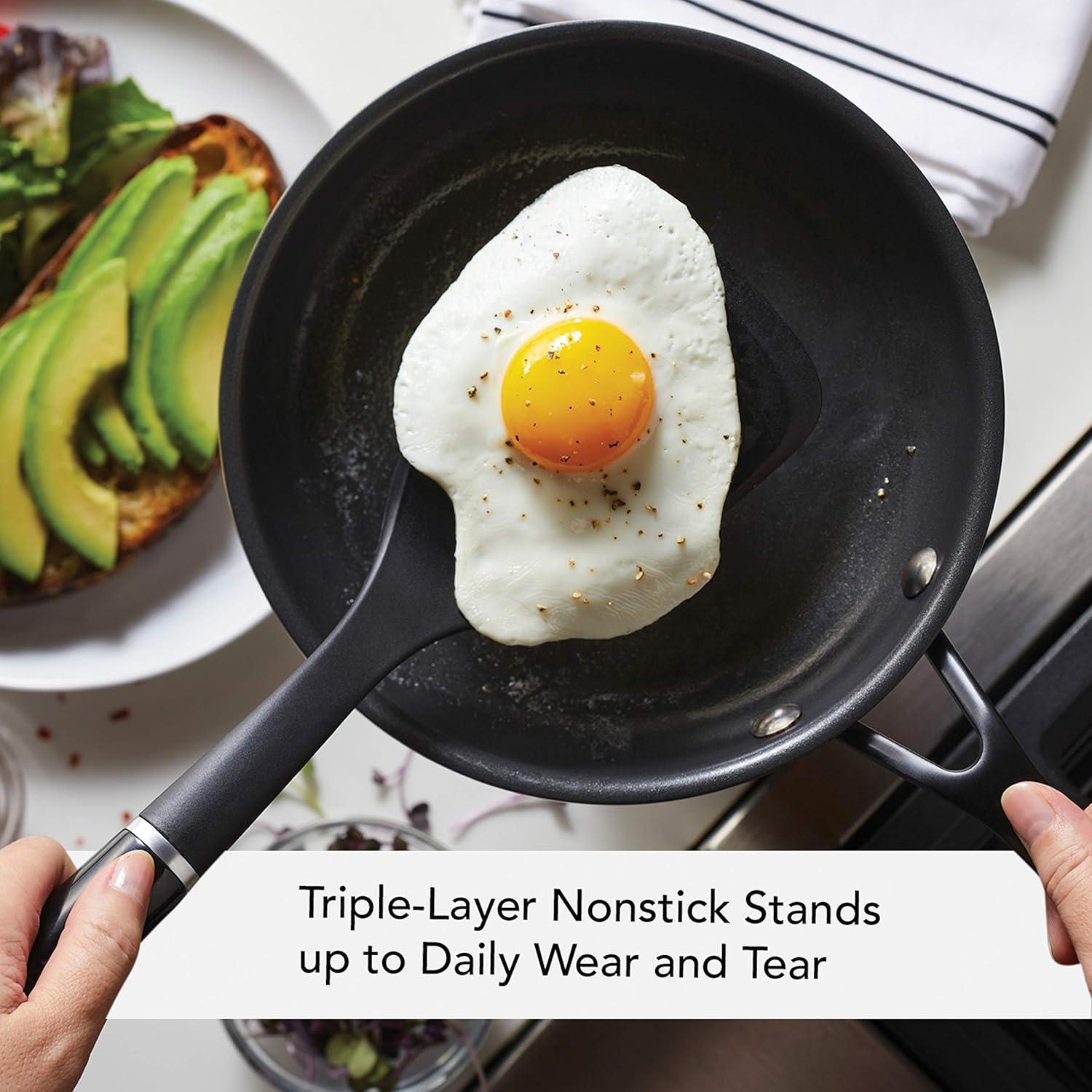 imageKitchenAid 5Ply Clad Polished Stainless Steel Fry PanSkillet 1225 InchStainless Steel