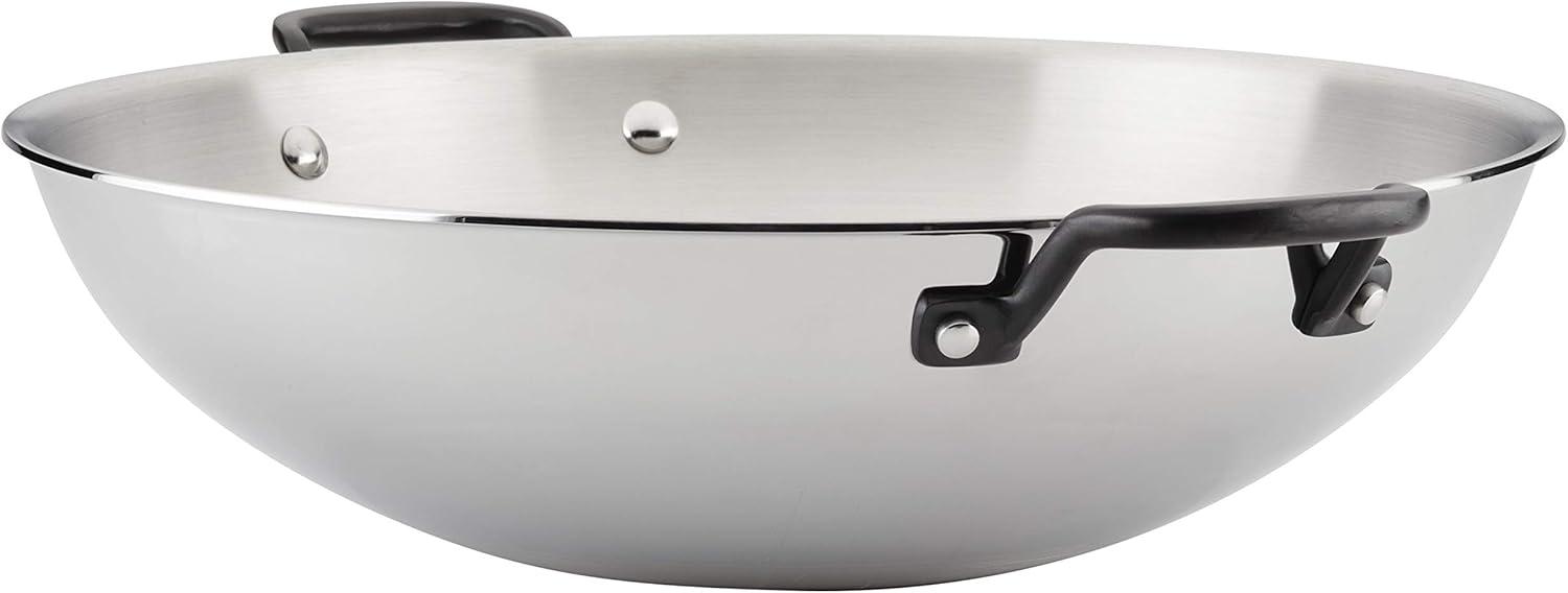 imageKitchenAid 5Ply Clad Polished Stainless Steel Fry PanSkillet 1225 InchStainless Steel