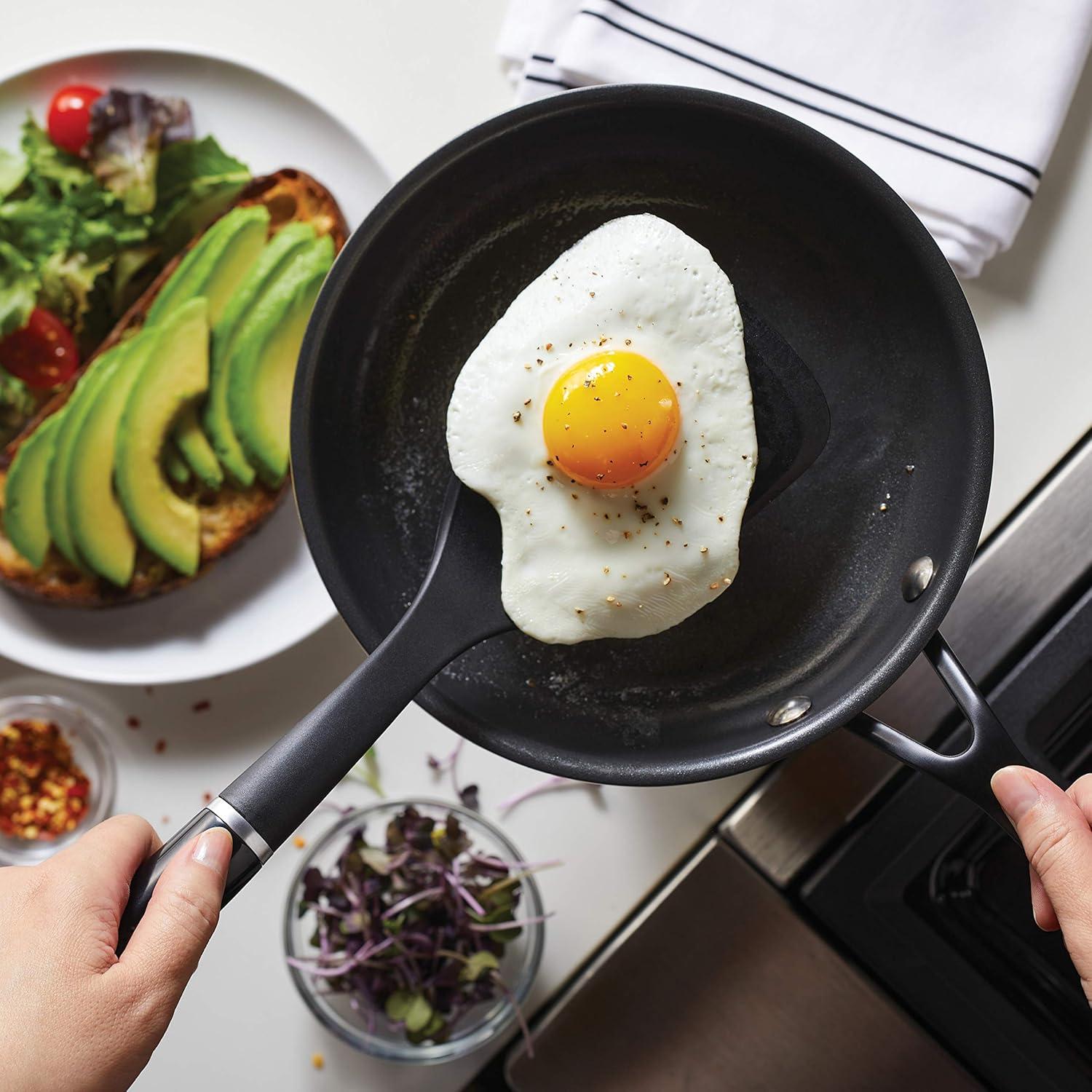 imageKitchenAid 5Ply Clad Polished Stainless Steel Fry PanSkillet 1225 InchStainless Steel