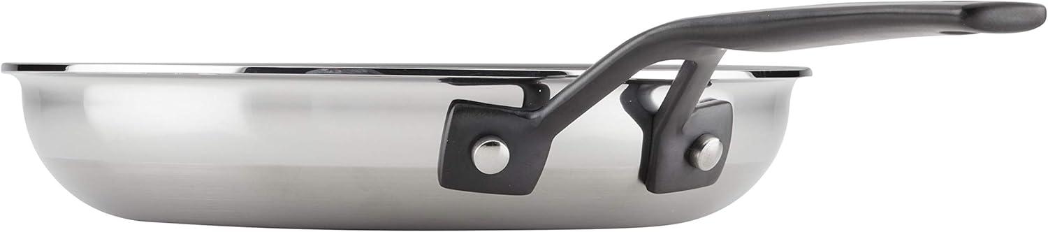 imageKitchenAid 5Ply Clad Polished Stainless Steel Fry PanSkillet 1225 InchStainless Steel