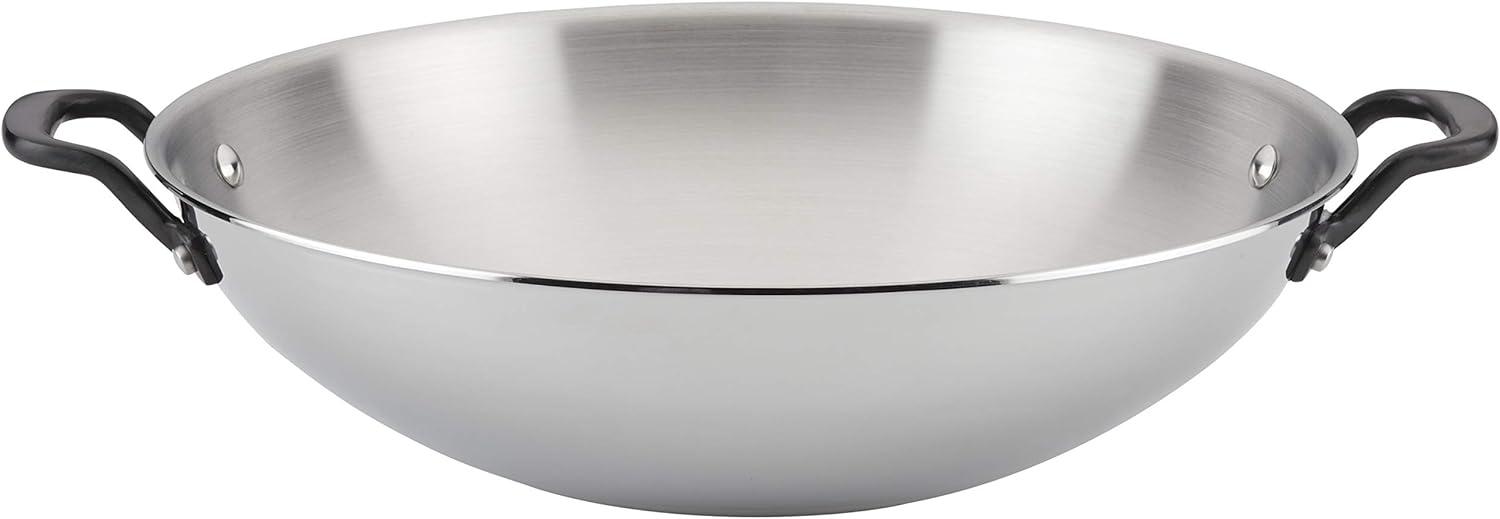 imageKitchenAid 5Ply Clad Polished Stainless Steel Fry PanSkillet 1225 InchStainless Steel