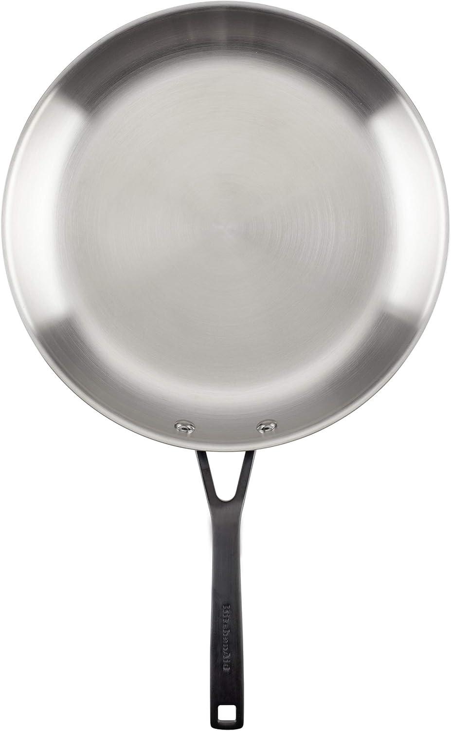 imageKitchenAid 5Ply Clad Polished Stainless Steel Fry PanSkillet 1225 InchStainless Steel