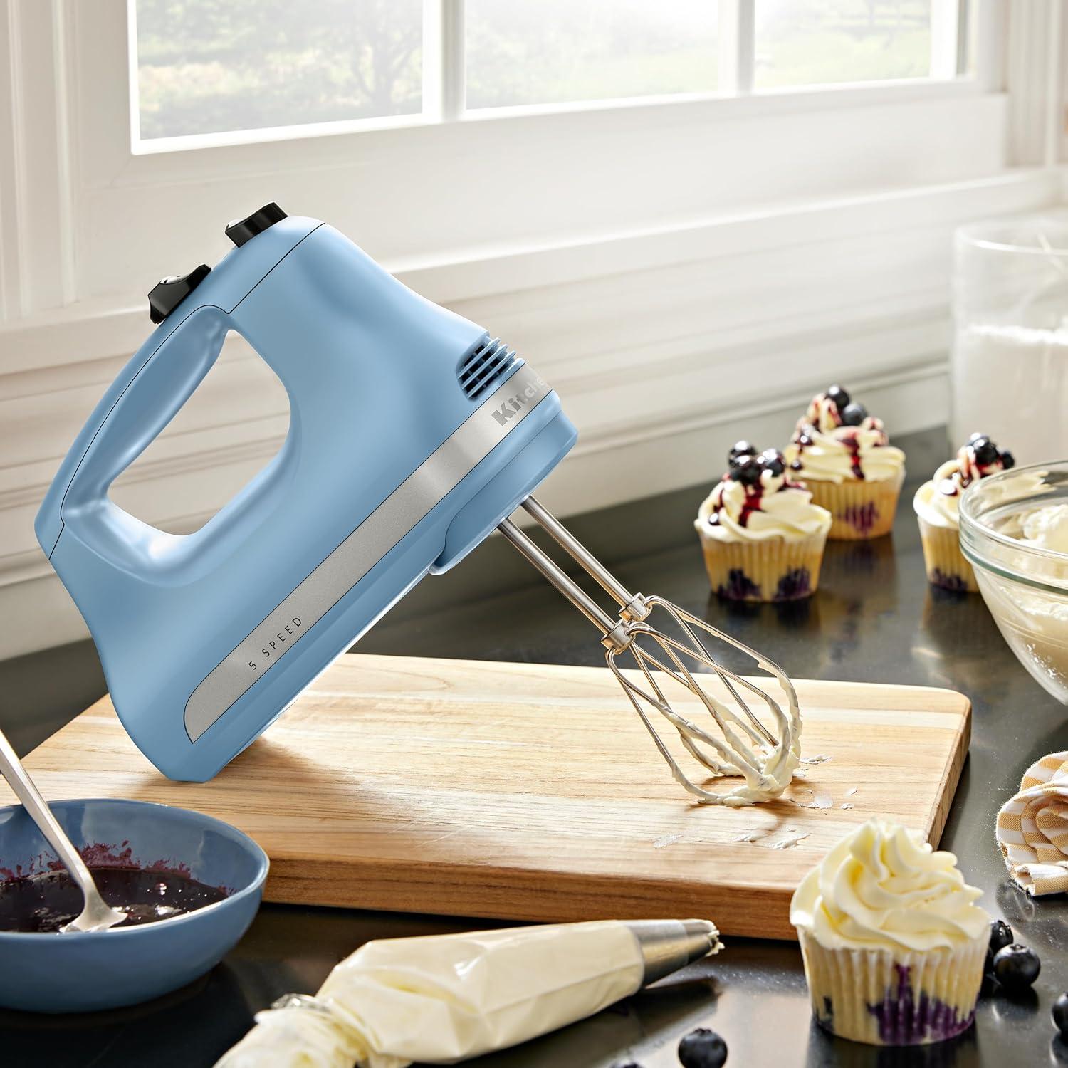 imageKitchenAid 5Speed Ultra Power Hand Mixer KHM512 Velvet BlueVelvet Bue