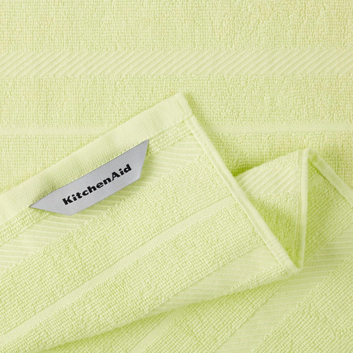 imageKitchenAid Albany Kitchen Towel 4Pack Set Blue VelvetWhite 16quotx26quotKyoto Glow