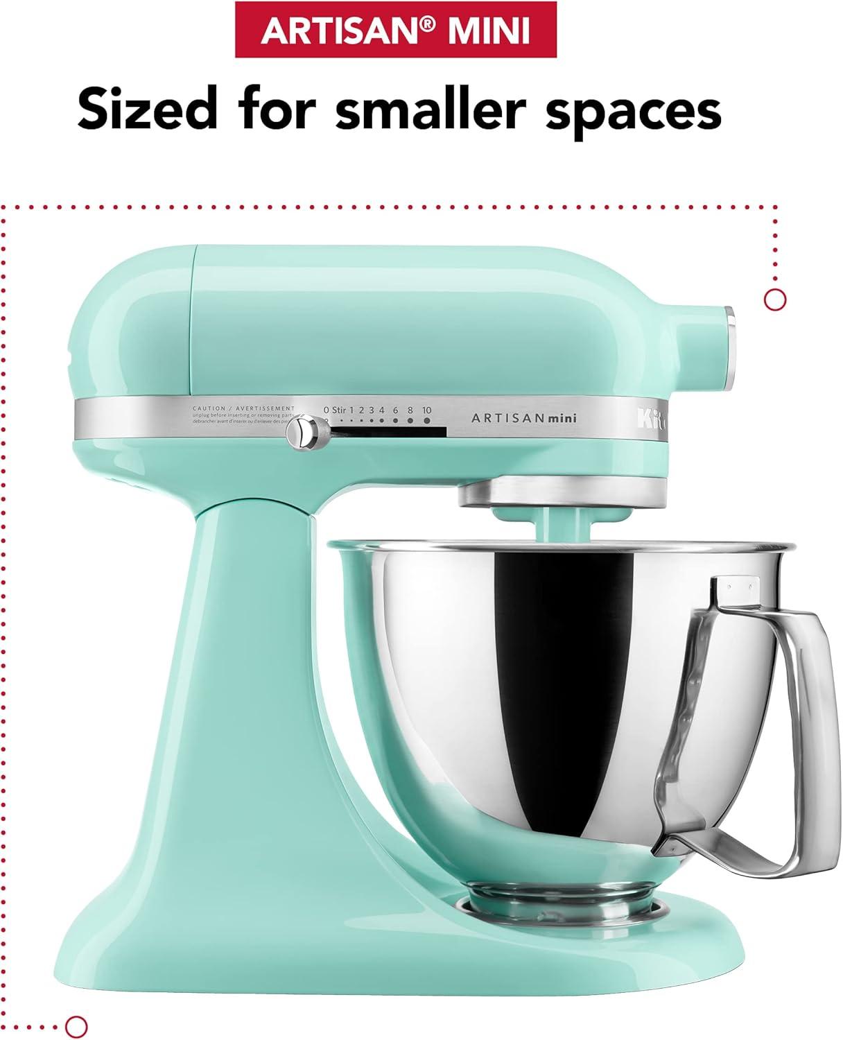 imageKitchenAid Artisan Mini 35 Quart TiltHead Stand Mixer KSM3316X WhiteIce